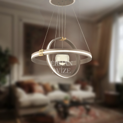 EASD-315 50’lik Sarkıt Saten Bronz LED Avize