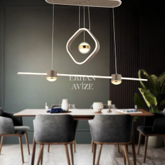 EASD-317 YM Sarkıt Saten Bronz LED Avize