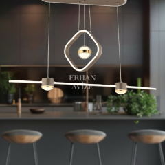 EASD-317 YM Sarkıt Saten Bronz LED Avize