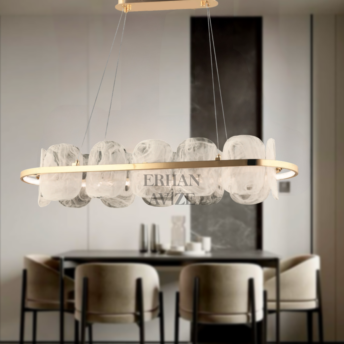 EASD-333 YM 90’lık Gold LED Avize
