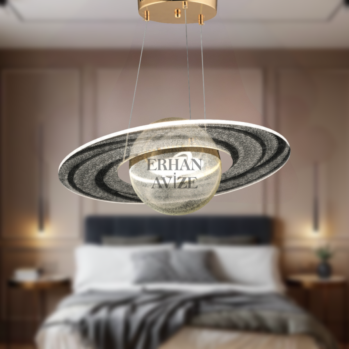 EASD-270 Sarkıt Gold LED Avize