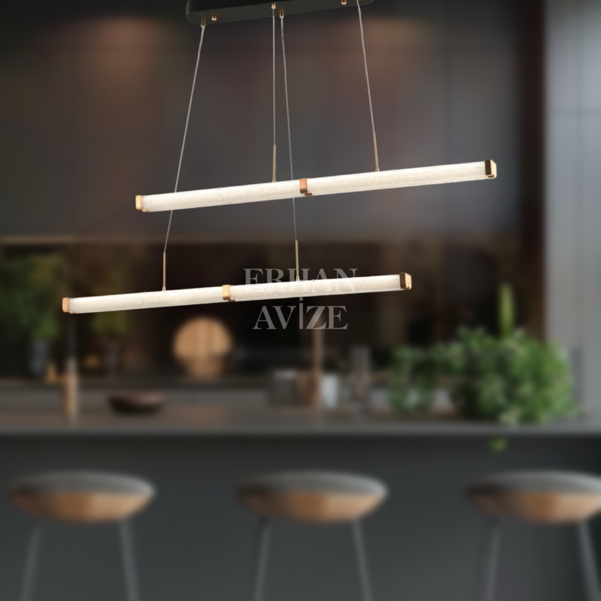 EASD-267 YM 100’lük Gold LED Avize