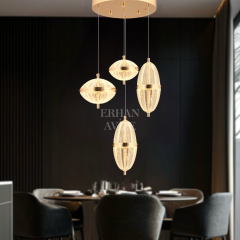 EASD-293-294-295 4’lü Sarkıt Gold LED Avize