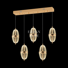 EASD-294 YM 5’li Sıralı Gold LED Avize