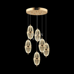 EASD-294 6’lı Sarkıt Gold LED Avize