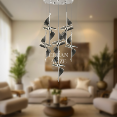 EASD-05 6’lı Sarkıt Krom LED Avize