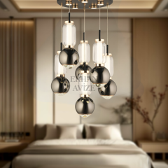 EAPD-173 6’lı Sarkıt Platin LED Avize