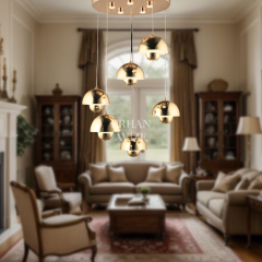 EAPD-171 6’lı Sarkıt Gold LED Avize