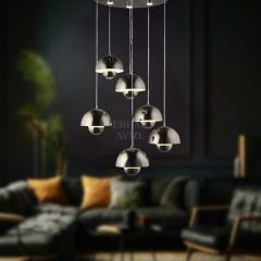 EAPD-171 6’lı Sarkıt Platin LED Avize