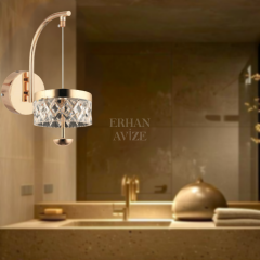 EAPD-176 15’lik Kristal Gold LED Aplik