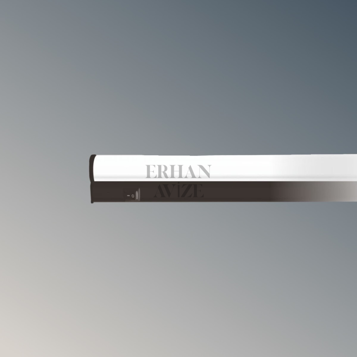 EACT-2368 15W T5 Ledli Bant Armatür Siyah Kasa Beyaz Işık 90cm