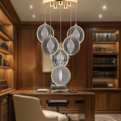 EASD-211 6’lı Sarkıt Gold LED Avize