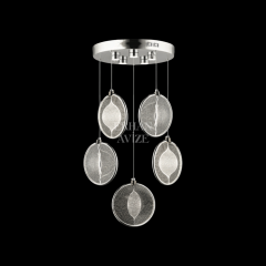 EASD-211 5’li Sarkıt Krom LED Avize