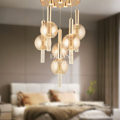 EAPD-174 6’lı Sarkıt Gold LED Avize