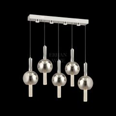 EAPD-174 YM 5’li Sıralı Krom LED Avize