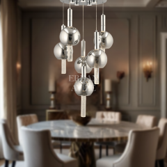 EAPD-174 6’lı Sarkıt Krom LED Avize