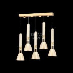 EAPD-172 YM 5’li Sıralı Gold LED Avize