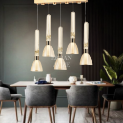 EAPD-172 YM 5’li Sıralı Gold LED Avize