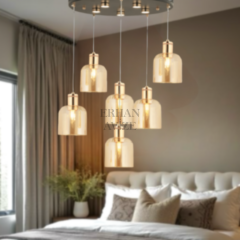 EADM-53 6’lı Sarkıt Gold LED Avize