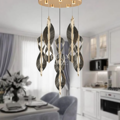 EASD-171 6’lı Sarkıt Gold LED Avize