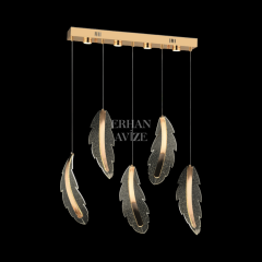 EASD-227 YM 5’li Sıralı Gold LED Avize