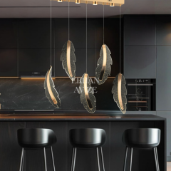 EASD-227 YM 5’li Sıralı Gold LED Avize