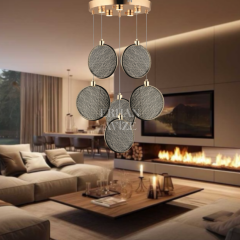 EASD-253 6’lı Sarkıt Gold LED Avize