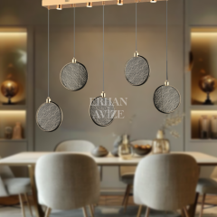 EASD-253 YM 5’li Sıralı Gold LED Avize