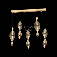 EASD-254 YM 5’li Sıralı Gold LED Avize