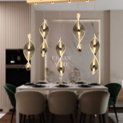 EASD-254 YM 5’li Sıralı Gold LED Avize