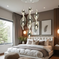 EASD-254 4’lü Sarkıt Krom LED Avize