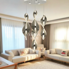 EASD-254 4’lü Sarkıt Krom LED Avize