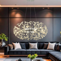 EADM-21 60’lık Kristal Krom LED Avize