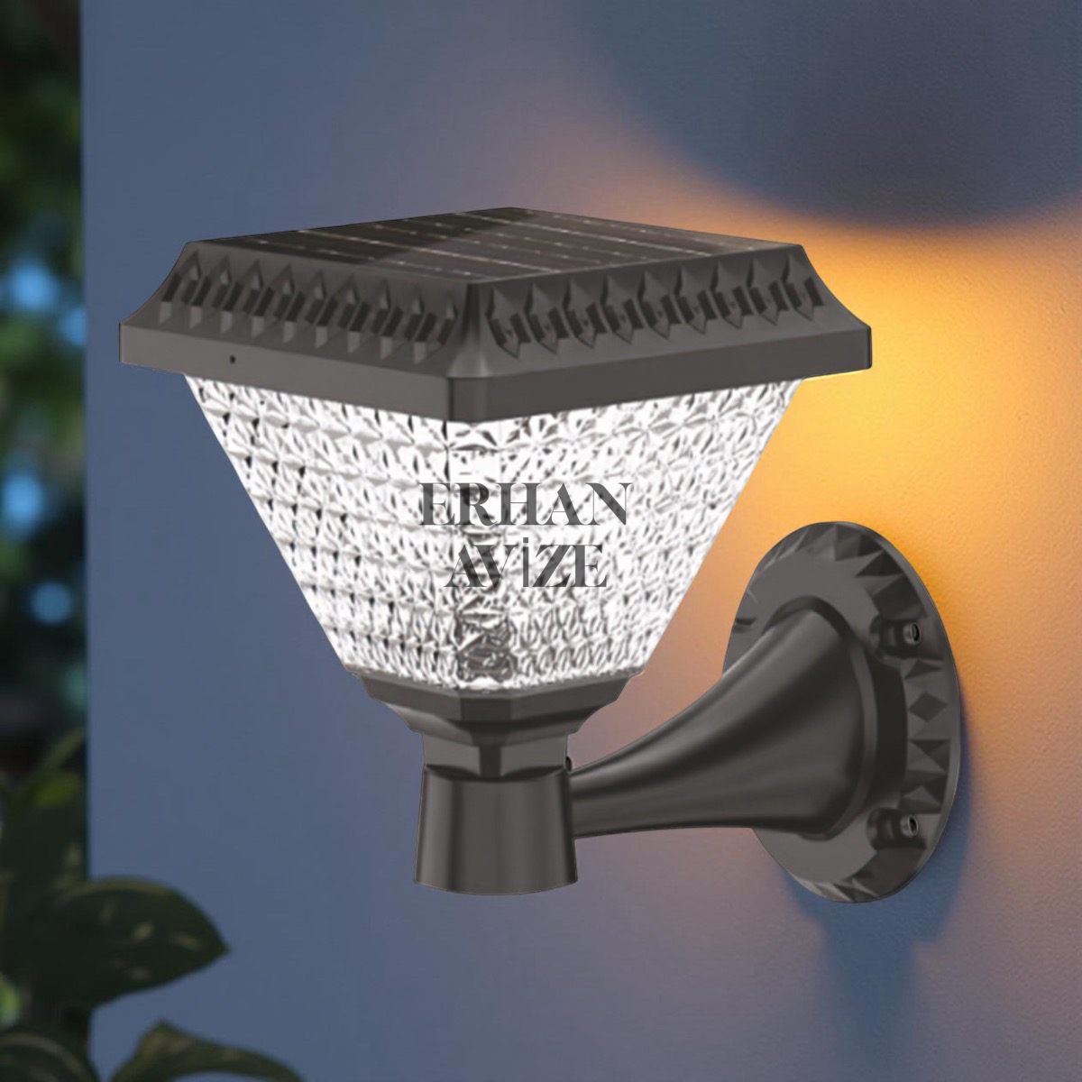 EACT-7316 30W Solar Led Aplik  Beyaz Işık