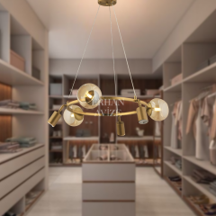EADM-52 70’lik Yuvarlak Eskitme LED Avize