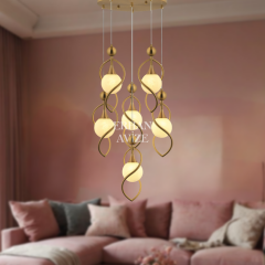 EADM-50 6’lı Sarkıt Prinç Avize