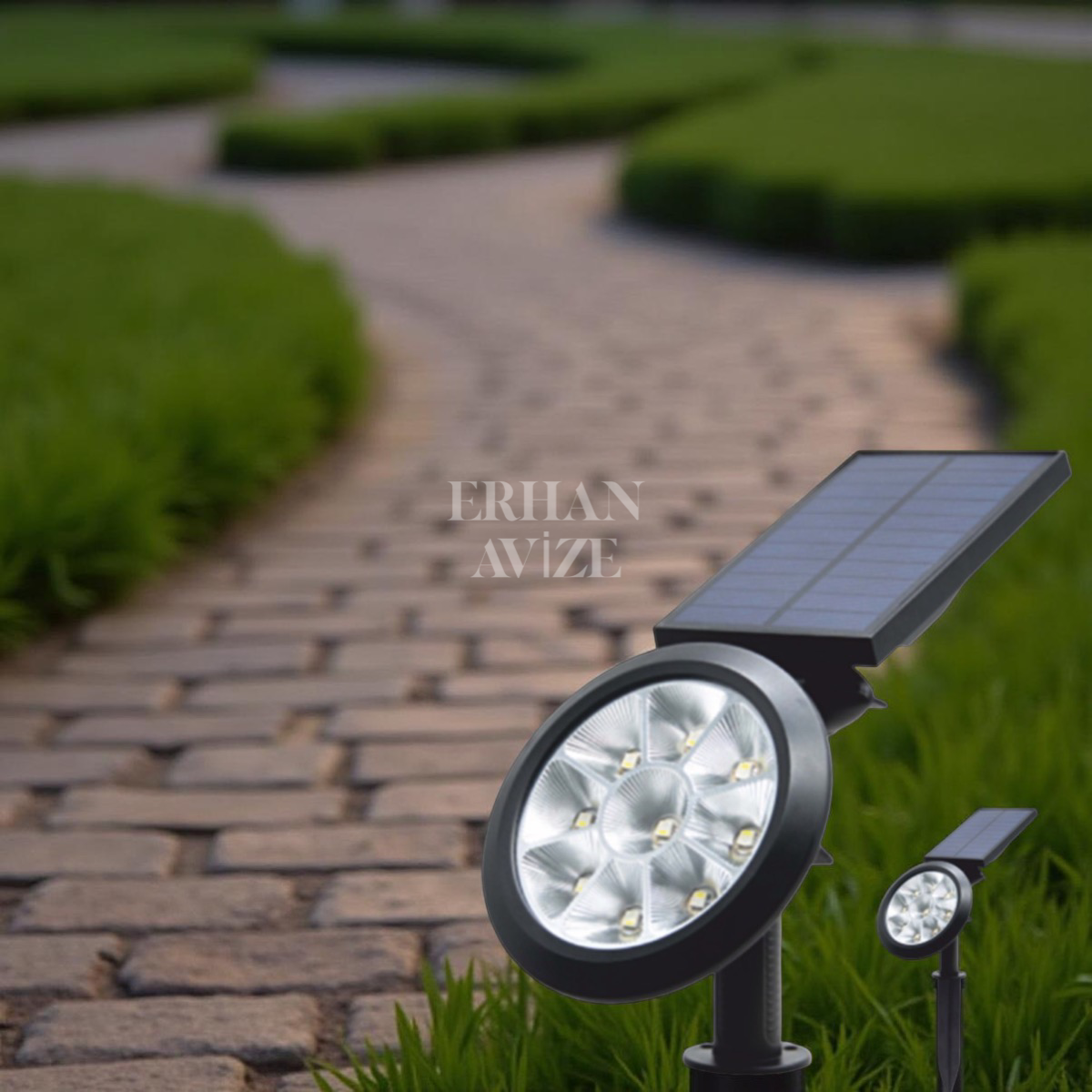 EACT-7321 18W RGB Solar Bahçe Armatürü