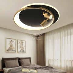 EASD-345 Yuvarlak Plafonyer Gold LED Avize