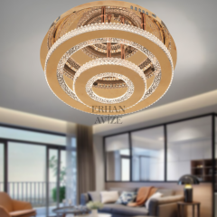 EASD-291 Kristal Plafonyer Gold LED Avize