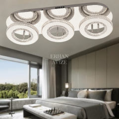 EASD-290 YM Kristal Plafonyer LED Krom Avize