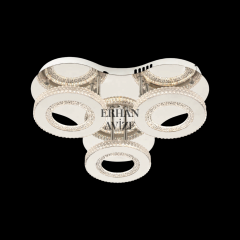 EASD-290 3’lü Kristal Plafonyer Krom LED Avize