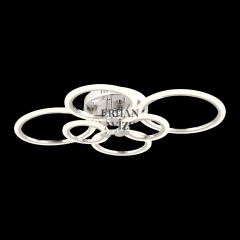 EASD-292 6’lı Plafonyer Krom LED Avize