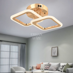 EASD-338 2’li Plafonyer Gold LED Avize