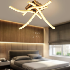 EASD-348 Plafonyer Gold LED Avize