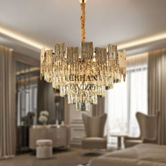 EADM-47 60’lık Kristal Gold LED Avize