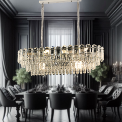 EADM-48 YM 60’lık Kristal Krom LED Avize