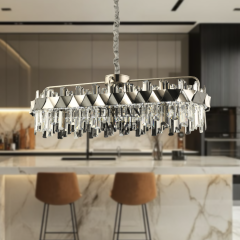 EASD-155 YM 80’lik Kristal Krom LED Avize