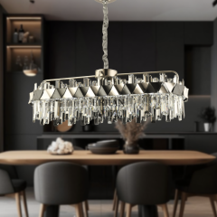 EASD-155 YM 80’lik Kristal Krom LED Avize