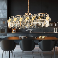 EASD-155 YM 80’lik Kristal Gold LED Avize