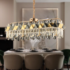 EASD-155 YM 80’lik Kristal Gold LED Avize